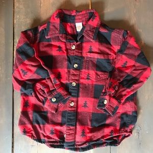 Land’s End 3T Button Down Flannel -Pre-owned